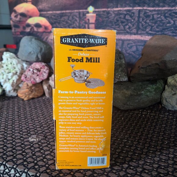 Granite Wear Food Mill Never Used in Package  Stainless Steel Vintage - Picture 10 of 13
